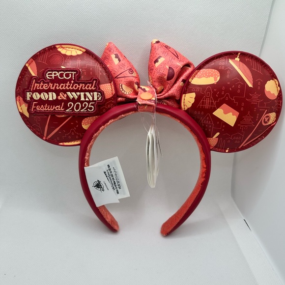 Disney EPCOT Red and Gold Festival Headband